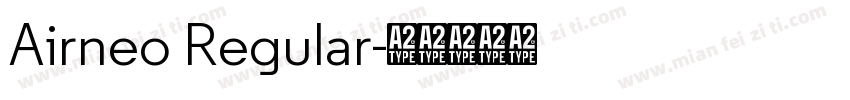 Airneo Regular字体转换